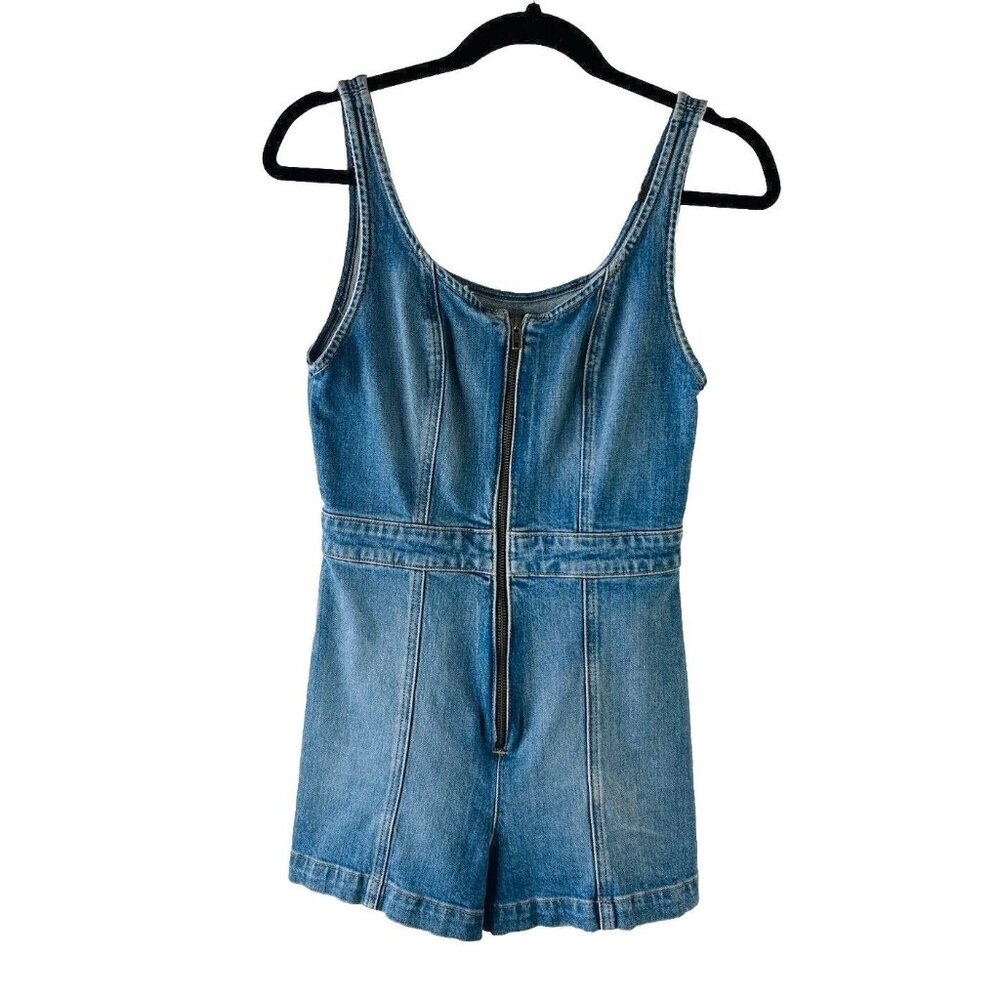 Alice + Olivia Blue Denim Jumpsuit